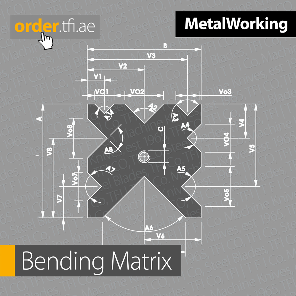 bending matrix uae saudi qatar press brake tools tfico russia belarus beltfi tfico.ir tfico.com tfi.ae