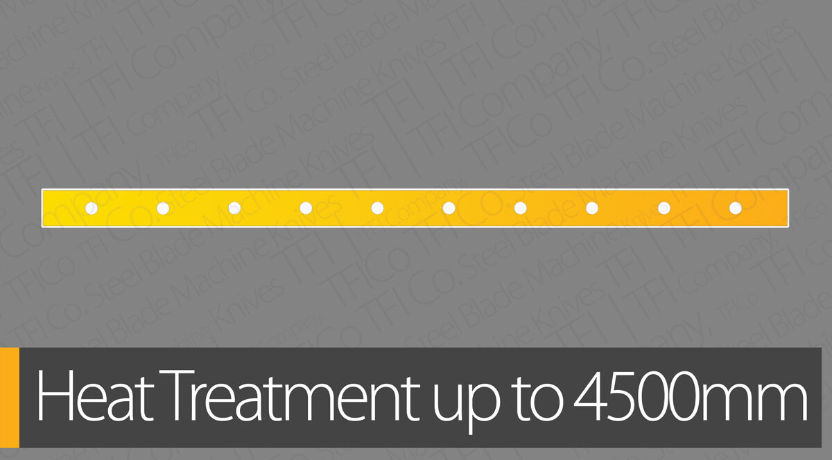 Heat treat ment machine knives steel blades 4500 mm