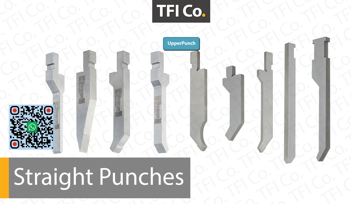 Straight punch TFICO Steel blades bending tools press brake uae dubai qatar saudi