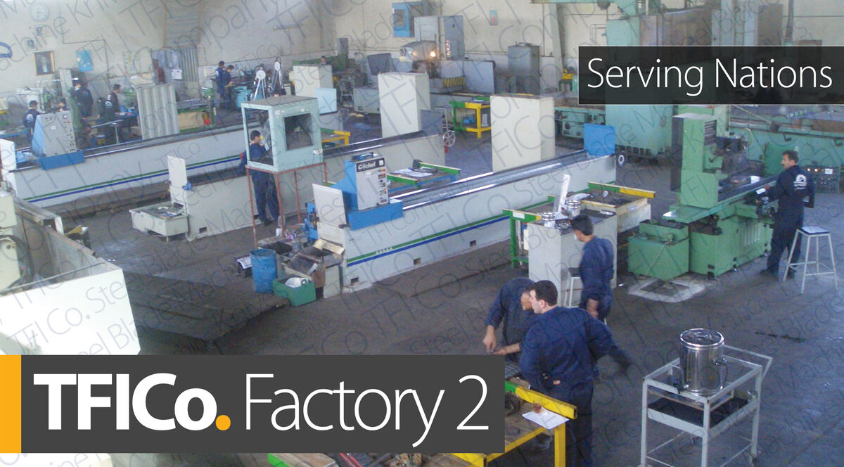 factory, manufacturer , est, 1965, steel blades, tfico, machine , knives, steeler, remscheid , darmsdtadt , ali abad, loshan, lowshan, tfi, co, shine cut , dayyani, paya , t.f.i. co, boresh, cut