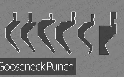 Gooseneck Bending Punch machine knives steel blades manufacturer est. 965 tfico 