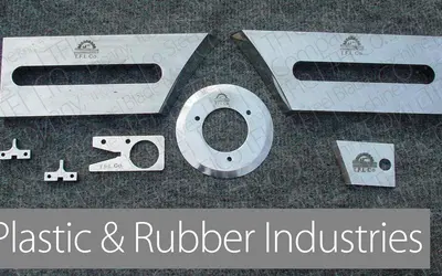 Plastic rubber Industry TFICO machine knives steel blade uae converting