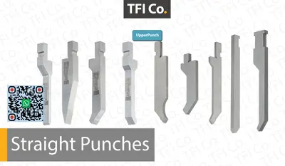 Straight punch TFICO Steel blades bending tools press brake uae dubai qatar saudi